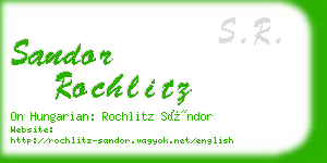 sandor rochlitz business card